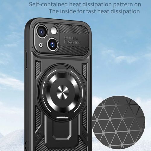 Techsuit - RuggedCam - iPhone 15 - Fekete tok-5949419317499 4 kép