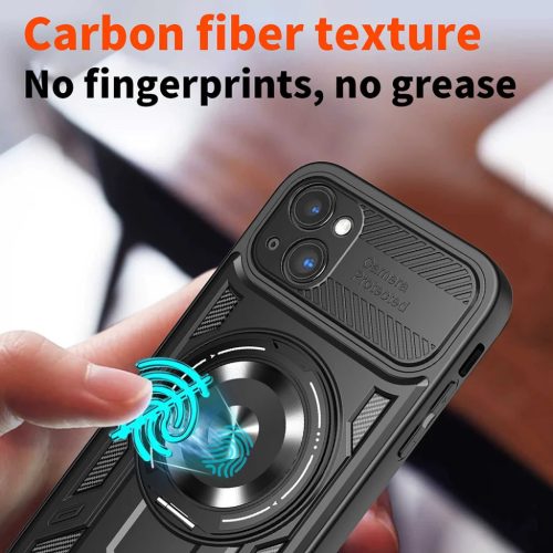 Techsuit - RuggedCam - iPhone 15 - Fekete tok-5949419317499 5 kép