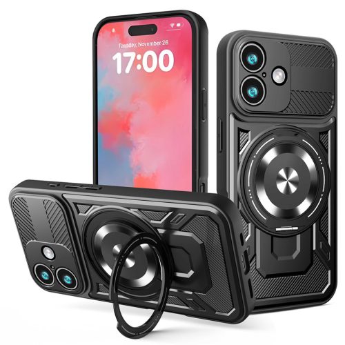 Techsuit - RuggedCam - iPhone 17 - Fekete tok
