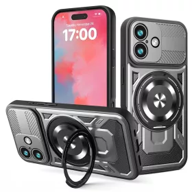  Techsuit - Strapabíró Külső Kamera - iPhone 17 - Szürke tok-5949419317116 1 kép