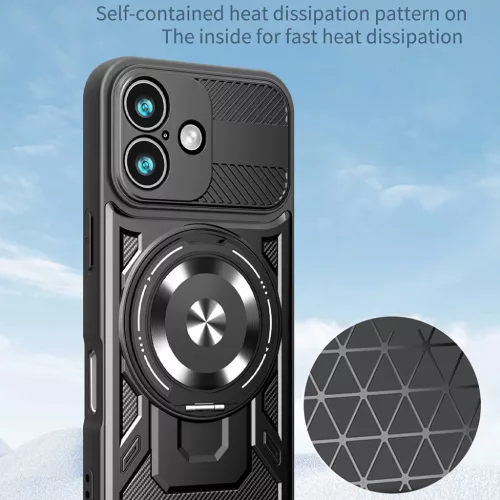  Techsuit - Strapabíró Külső Kamera - iPhone 17 - Szürke tok-5949419317116 4 kép