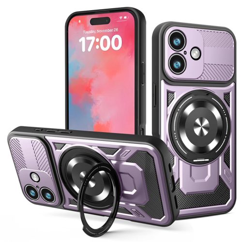 Techsuit - RuggedCam - iPhone 17 - Lila tok