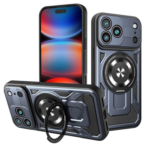Techsuit - RuggedCam - iPhone 17 Pro Max - Kék tok