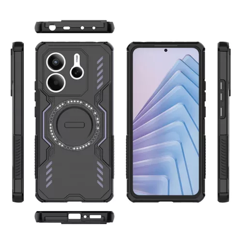 Xiaomi Redmi Note 14 5G - Techsuit - ArmorMag tok - Fekete-5949419315839 4 kép