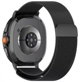   Samsung Galaxy Watch8 40mm/Watch8 44mm/Watch8 Classic/Ultra 2 - Techsuit - Fekete szíj (W009)