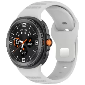  Samsung Galaxy Watch8 40mm/Watch8 44mm/Watch8 Classic/Ultra 2 Szürke Techsuit Karóraszíj (W050)