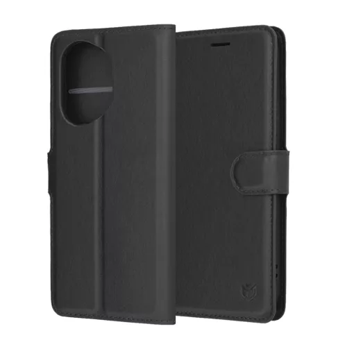 Techsuit - Bőr Tok - Honor 400 - Fekete tok-5949419318236 6 kép