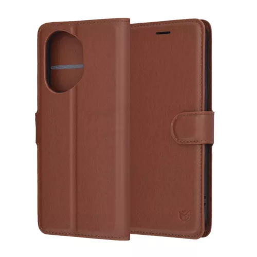 Techsuit - Bőr Folió - Honor 400 - Barna tok-5949419318229 6 kép