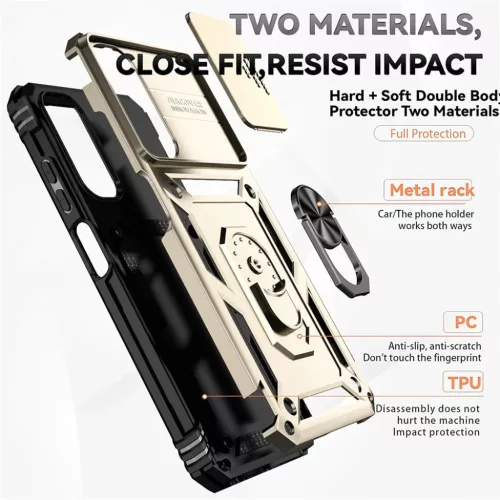 Techsuit - CamShield sorozat - Honor 400 - Rózsa arany tok-5949419318090 3 kép