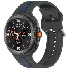   Techsuit - 22 mm-es óraszíj (W078) - Samsung Galaxy Watch8 40mm/Watch8 44mm/Watch8 Classic/Ultra 2 - Árnyékszürke