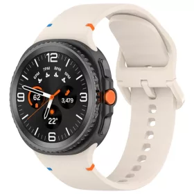   Techsuit - Óraszíj 22 mm (W079) - Samsung Galaxy Watch8 40 mm/Watch8 44 mm/Watch8 Classic/Ultra 2 - Kasmír Krém
