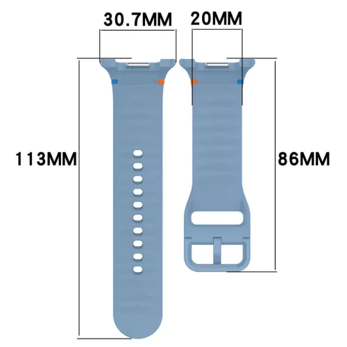 Techsuit - Óraszíj 22 mm (W079) - Samsung Galaxy Watch8 40 mm/Watch8-5949419318892 3 kép