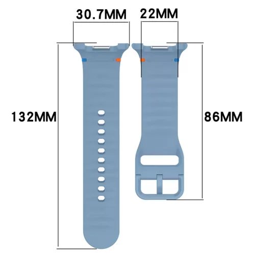 Techsuit - 22 mm-es óraszíj (W079) - Samsung Galaxy Watch8 40mm/Watc-5949419318878 4 kép