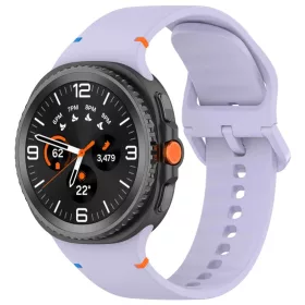   Techsuit - Óraszíj 22mm (W079) - Samsung Galaxy Watch8 40mm/Watch8 44mm/Watch8 Classic/Ultra 2 - Halvány Orgona