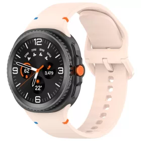   Techsuit - Óraszíj 22mm (W079) - Samsung Galaxy Watch8 40mm/Watch8 44mm/Watch8 Classic/Ultra 2 - Krém Pufi
