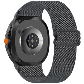   Techsuit - 22 mm-es óraszíj (W080) - Samsung Galaxy Watch8 40mm/Watch8 44mm/Watch8 Classic/Ultra 2 - Grafit Mozaik