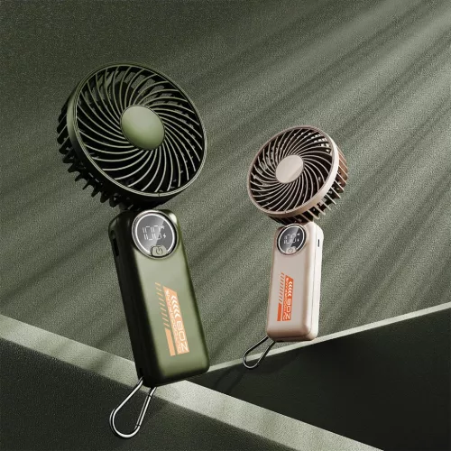 Techsuit - Prémium Mini Kézi Ventilátor (Z8) - LED Digitális Kijel-5949419319127 2 kép