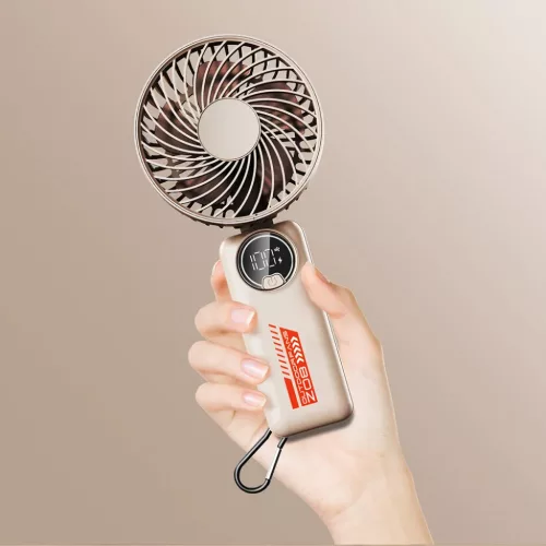 Techsuit - Prémium Mini Kézi Ventilátor (Z8) - LED Digitális Kijel-5949419319127 4 kép