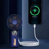 Techsuit - Prémium Mini Kézi Ventilátor (Z8) - LED Digitális Kijel-5949419319127 10 kép