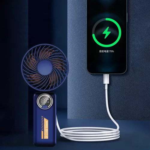 Techsuit - Prémium Mini Kézi Ventilátor (Z8) - LED Digitális Kijel-5949419319127 10 kép