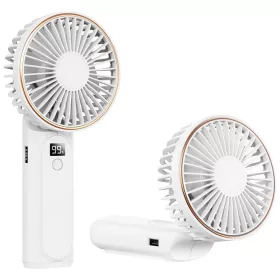 Techsuit - Prémium Mini Kézi Ventilátor (M12) - LED Digitális Kije-5949419319110 1 kép