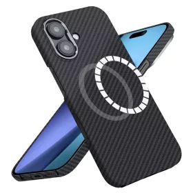  iPhone 17 Fekete Techsuit Aramid Fibrer MagSafe tok