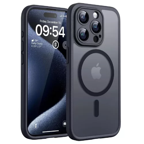 iPhone 14 Pro Techsuit - PureFrost MagSafe tok - Matt Fekete-5949419321359 2 kép