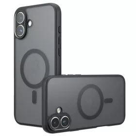 iPhone 16 Techsuit - PureFrost MagSafe - Jeges Fekete tok