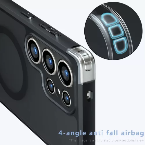 Samsung Galaxy S24 FE Techsuit - PureFrost MagSafe - Frosted Black tok-5949419320994 2 kép