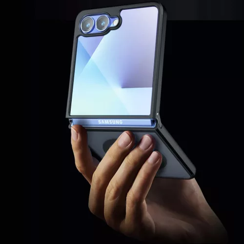  Samsung Galaxy Z Flip7 Jeges Fekete Techsuit PureFrost MagSafe tok-5949419320901 5 kép