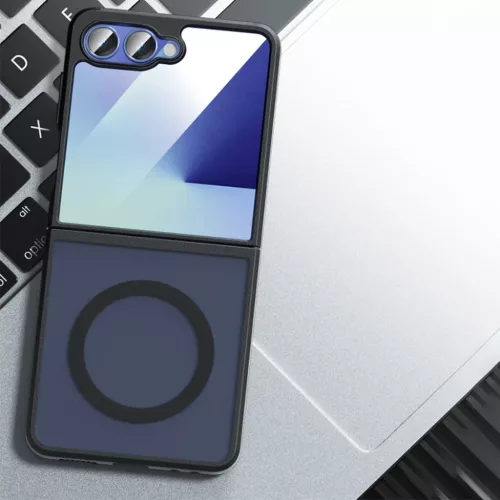  Samsung Galaxy Z Flip7 Jeges Fekete Techsuit PureFrost MagSafe tok-5949419320901 6 kép
