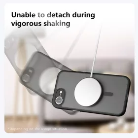 Techsuit - PureFrost MagSafe tok - Honor Magic6 Lite - Fagyos Fekete-5949419320833 2 kép