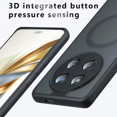 Techsuit - PureFrost MagSafe tok - Honor Magic7 Lite / X9c - Matt feke-5949419320772 4 kép