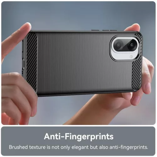  OnePlus Nord CE5 karbon szilikon teknős - fekete tok-5949419321526 4 kép
