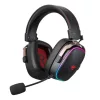 Havit Vezeték nélküli Fejhallgató (H2039BG) - Játékhoz, Over-ear, Bluetooth, Mikrofon, LED, 1050mAh, Type-C - Fekete / Okker