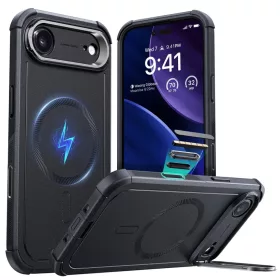 iPhone 17 Air ESR Cyber Armor Kickstand - Fekete tok