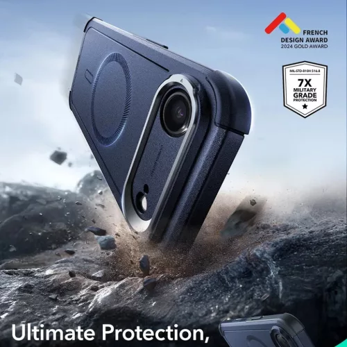  iPhone 17 Air Kék ESR - Cyber Armor kitámasztós tok-4894240283578 2 kép