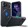  iPhone 17 Pro Max Fekete ESR - Cyber Armor Kitámasztós tok