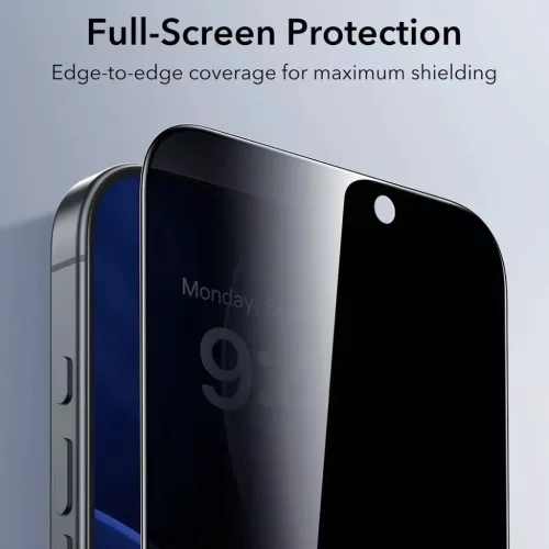  iPhone 17 / iPhone 16 Pro Fekete ESR Adatvédelmi edzett üveg UltraF-4894240282434 4 kép