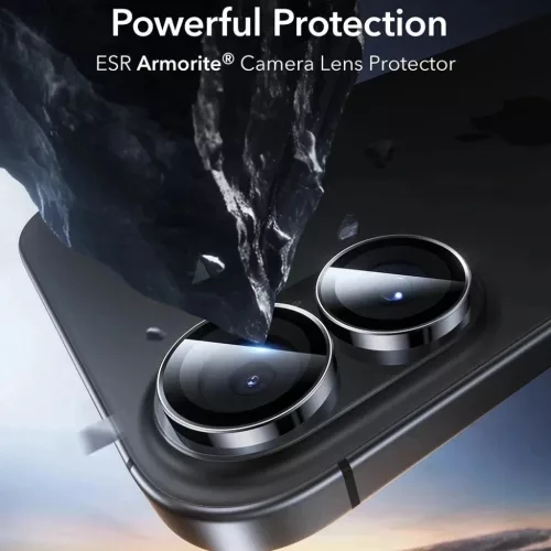  iPhone 16 / iPhone 16 Plus / iPhone 17 Fekete ESR Armorite Kameralenc-4894240224991 5 kép