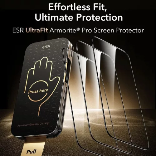iPhone 17 / iPhone 16 Pro Clear ESR Corning UltraFit (3 darabos készl-4894240285053 3 kép