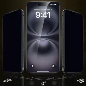 iPhone 17 Pro Fekete ESR - Corning UltraFit Privacy üvegfólia 3db-os-4894240285893 2 kép