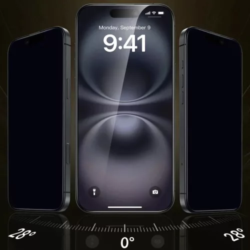 iPhone 17 Pro Max Fekete ESR - Corning UltraFit Privacy (3 darabos kis-4894240285879 4 kép