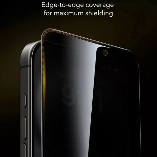 iPhone 17 Pro Max Fekete ESR - Corning UltraFit Privacy (3 darabos kis-4894240285879 6 kép