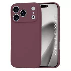 iPhone 17 Pro Szilvavörös Techsuit SoftFlex MagSafe tok
