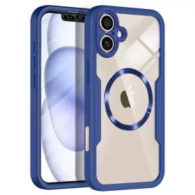    iPhone 17-hez Techsuit ColorVerse 360 MagSafe sorozat + Képernyővédő - Kék tok
