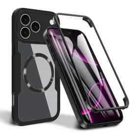   Apple iPhone 17 Pro Fekete Techsuit - ColorVerse 360 MagSafe Series + Képernyővédő tok