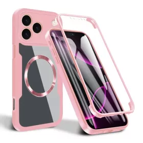   iPhone 17 Pro Pink Techsuit ColorVerse 360 MagSafe Series + Kijelzővédő tok