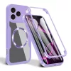 iPhone 17 Pro Max Purple Techsuit - ColorVerse 360 MagSafe Series + Képernyővédő tok