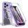 iPhone 17 Pro Max Purple Techsuit - ColorVerse 360 MagSafe Series + Képernyővédő tok